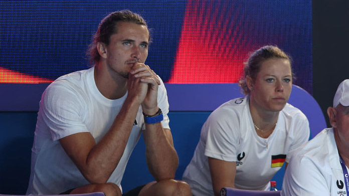 Alexander Zverev und Laura Siegemund beim United Cup 2025 Alexander Zverev und Laura Siegemund beim United Cup 2025