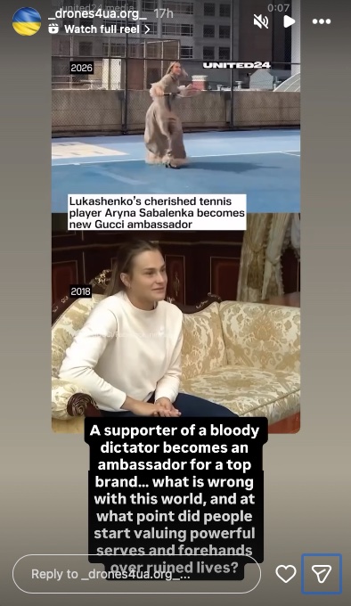 Instagram/Oleksandra Oliynykova