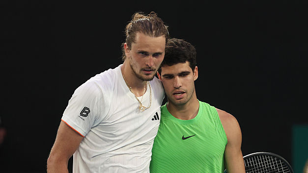 So sehen Sieger aus: Alexander Zverev und Carlos Alcaraz So sehen Sieger aus: Alexander Zverev und Carlos Alcaraz