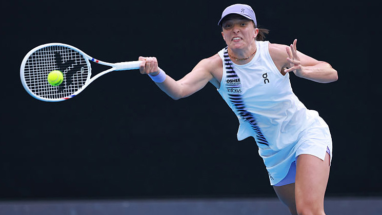 Das Outfit von Iga Swiatek war am Montag nicht immer funktional