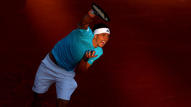 Alexander Zverev am Sonntag in Monte-Carlo Alexander Zverev am Sonntag in Monte-Carlo