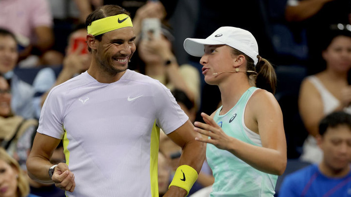 Rafael Nadal und Iga Swiatek vor den US Open 2022