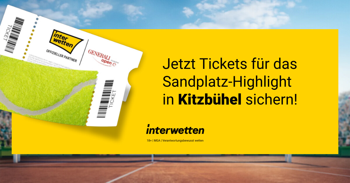 Mit interwetten könnt Ihr bei den Generali Open 2026 live dabei sein