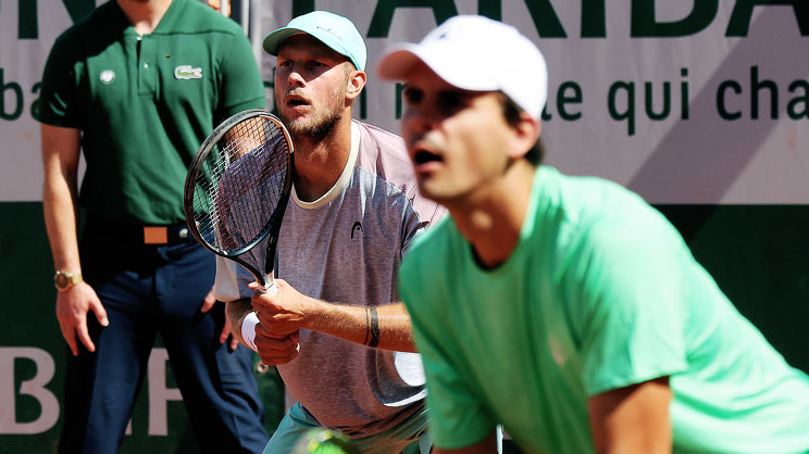 Neil Oberleitner und Petr Souza in Roland-Garros Neil Oberleitner und Petr Souza in Roland-Garros