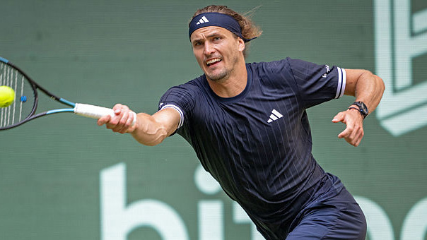 Alexander Zverev kommt auf Rasen schön langsam in Schwung