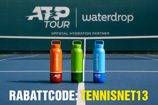 Mit dem Code "TENNISNET13" gibt es 13 Prozent Rabatt bei waterdrop