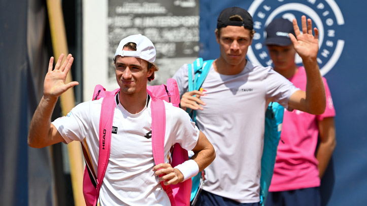 Lukas Neumayer und Joel Schwärzler zuletzt in Kitzbühel