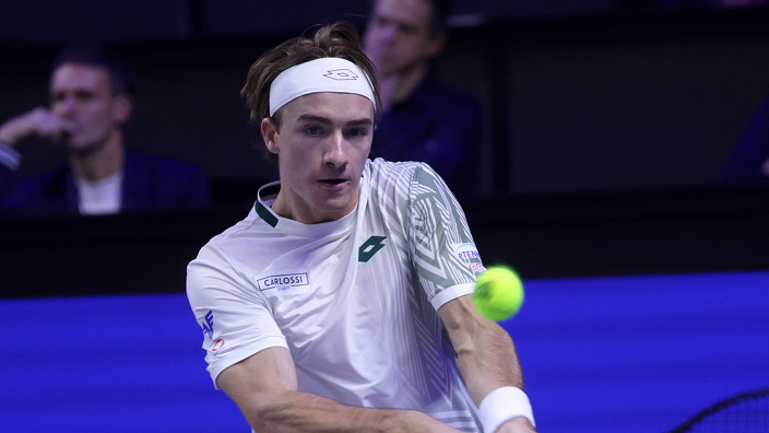 Lukas Neumayer am Montag in der Wiener Stadthalle